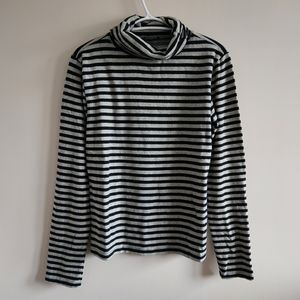 Zara Striped Turtleneck Sweater